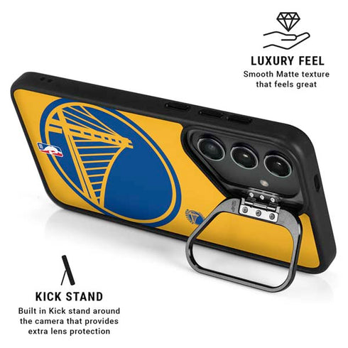 NBA Golden State Warriors Large Logo Galaxy S24 Kickstand Case